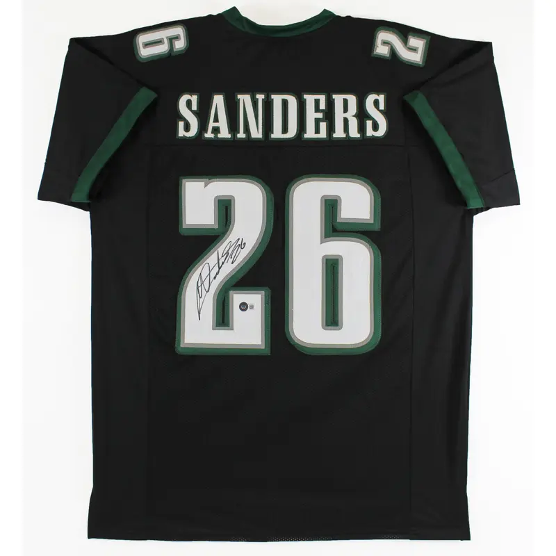 Miles Sanders Authentic Signed Black Pro Style Jersey Autographed BAS or JSA