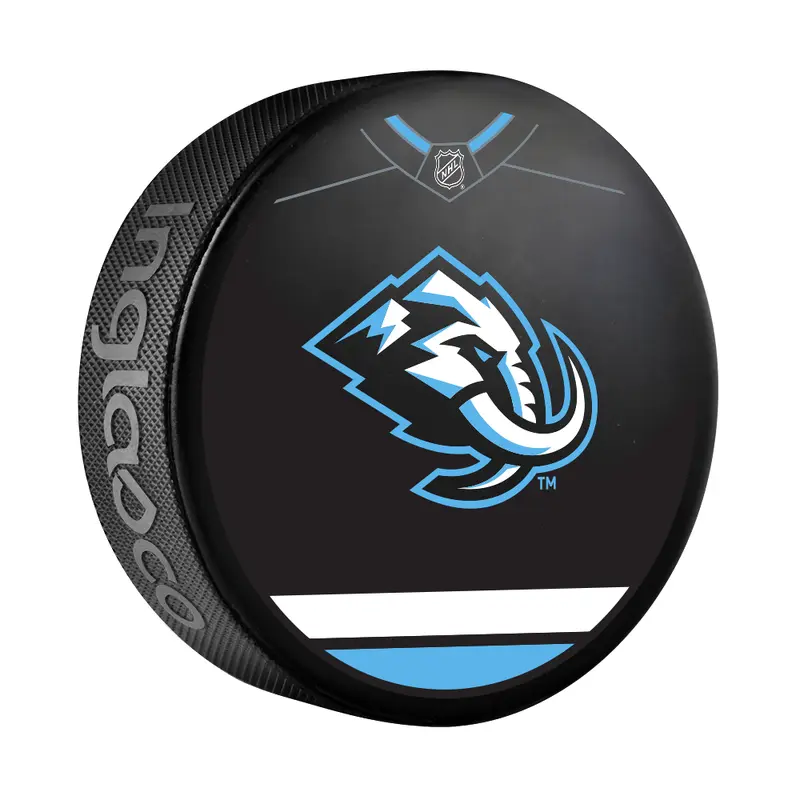 NHL Utah Mammoth  Jersey Design Logo Souvenir Collector Hockey Puck