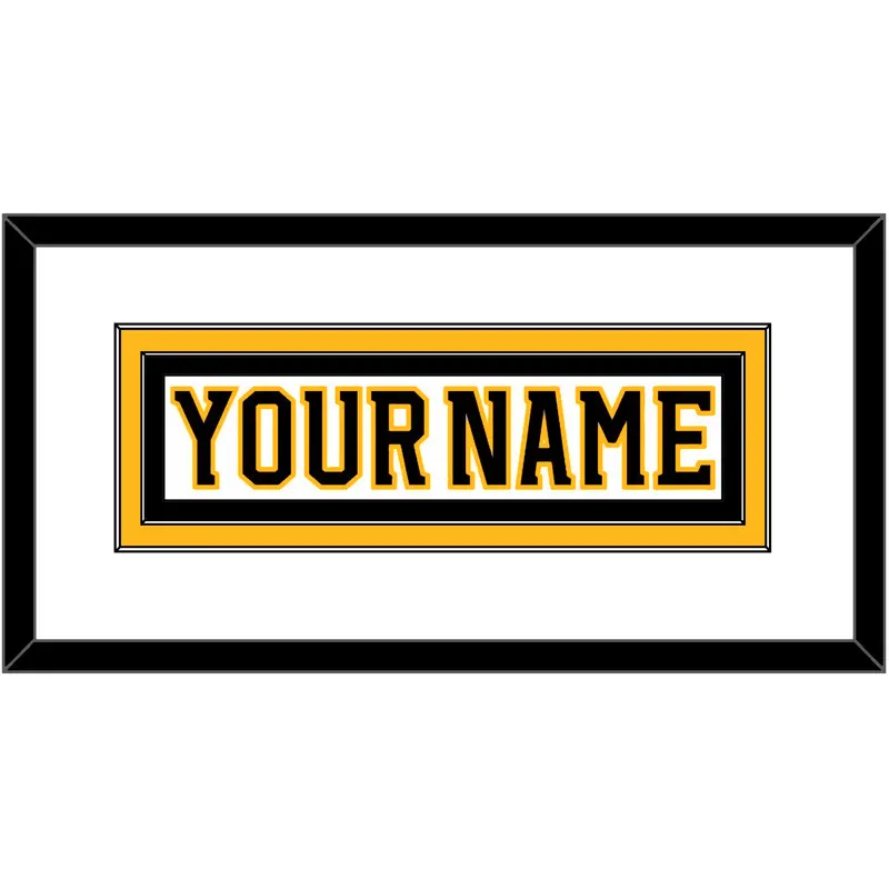Boston Nameplate - Road White (2007-2017) - Double Mat 1