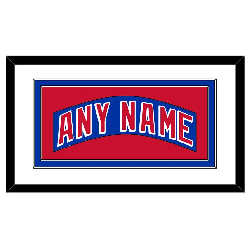 New York Nameplate - Road Blue (1990-2004) - Double Mat 1