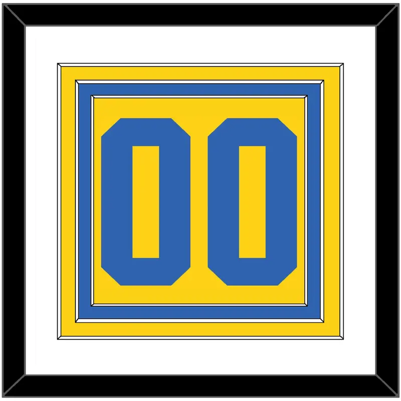 Sweden Mens Hockey Number - 2006 Olympics Home Gold - Triple Mat 1