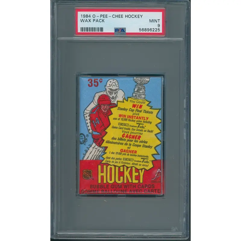 1984 1984/85 OPC O-Pee-Chee Hockey Unopened Wax Pack PSA 9