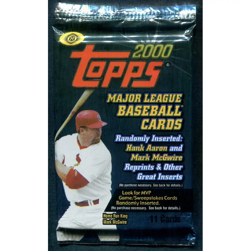 2000 Topps Baseball Unopened Series 1 Pack (Hobby) (11)