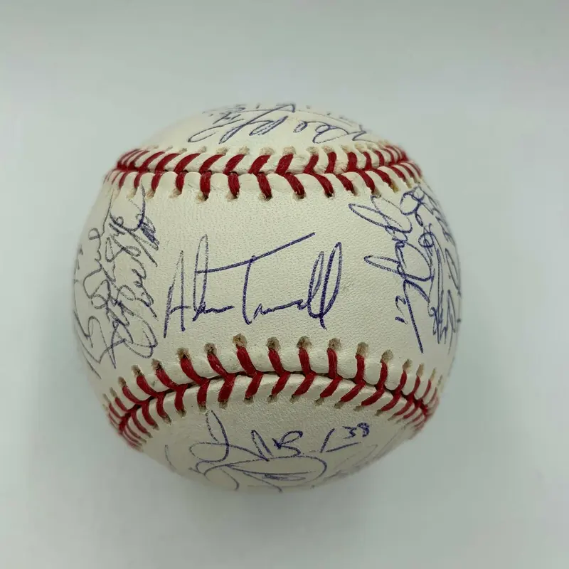 2005 Detroit Tigers Team Signed Baseball Alan Trammell Kirk Gibson Rodriguez
