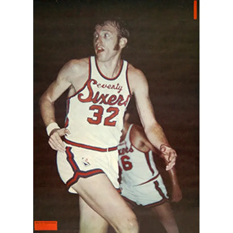 Billy Cunningham Philadelphia 76ers Sports Illustrated NBA Poster - Renselaar 1971