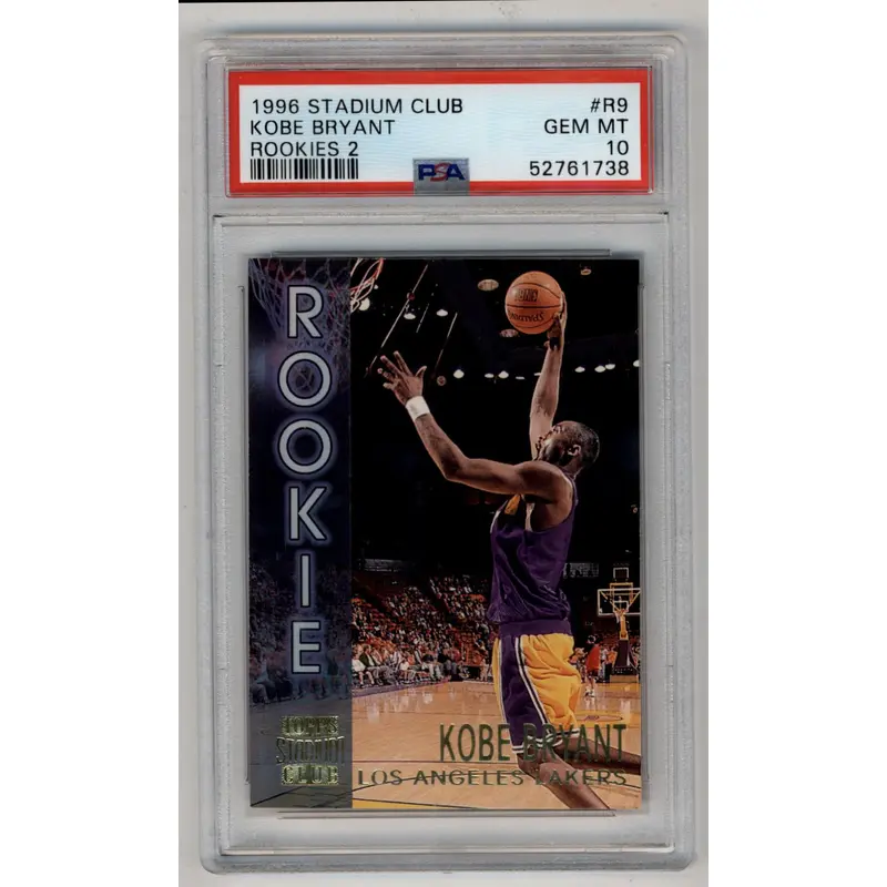 Kobe Bryant 1996-97 Stadium Club Rookies 2 #R9 PSA 10 Gem Mint 1738