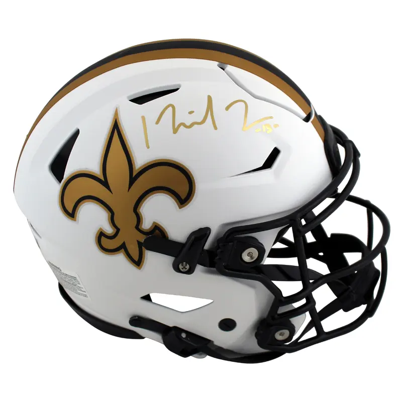 Saints Michael Thomas Signed Lunar Speed Flex Full Size Helmet BAS Witnessed