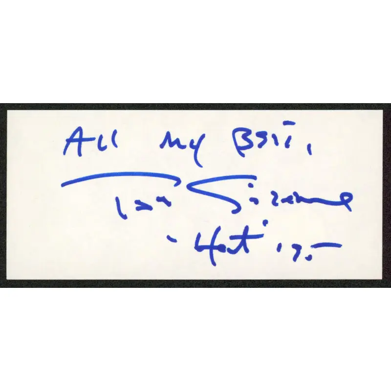 Tom Sizemore Saving Private Ryan Signed 2.25x5 Cut Signature BAS #AD70358