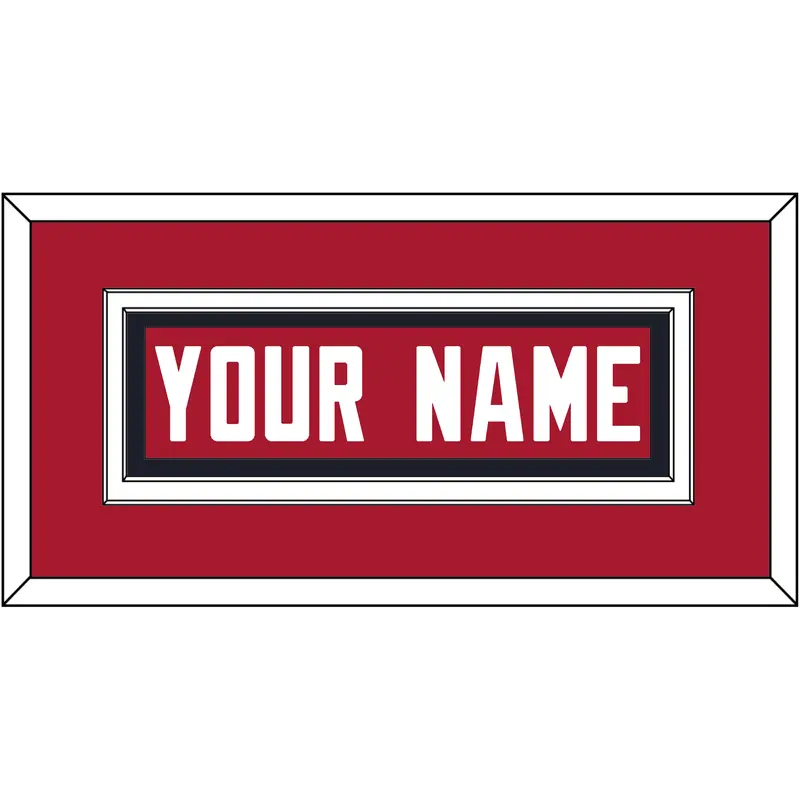 Houston Nameplate - Alternate Red (2003-2023) - Double Mat 2