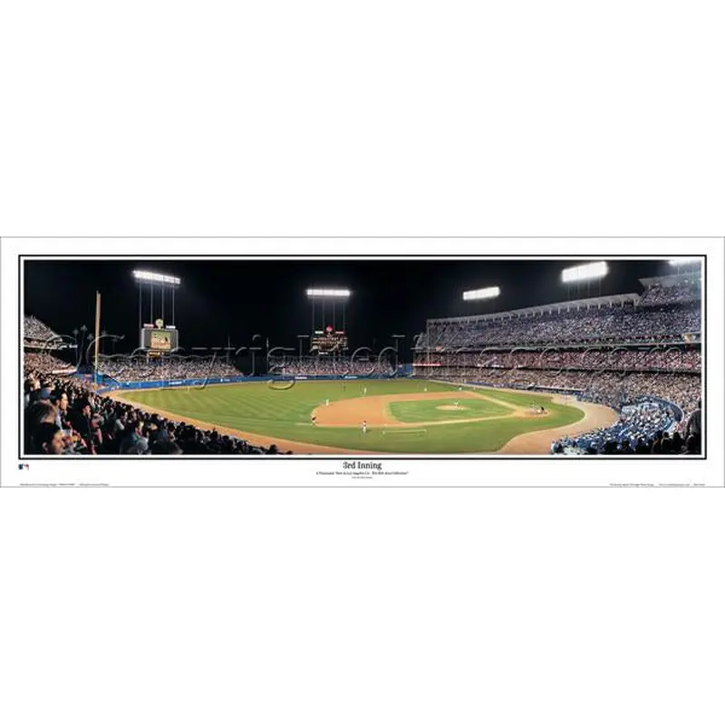 LA Dodger Stadium "3rd Inning" Panoramic Poster Print - Everlasting Images