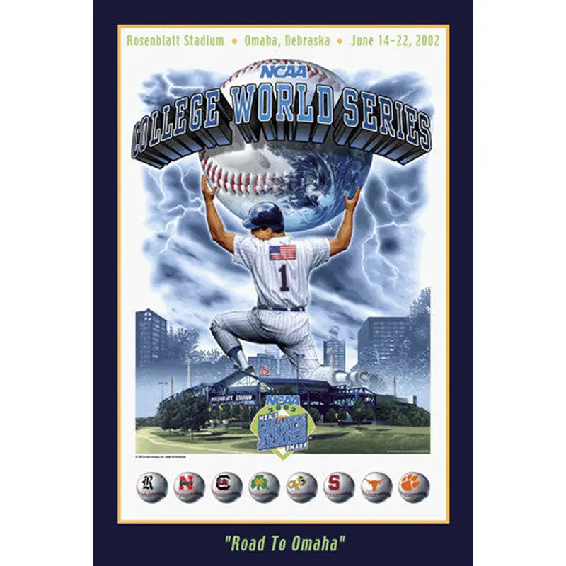 NCAA Baseball College World Series 2002 Official Event Poster- Action Images