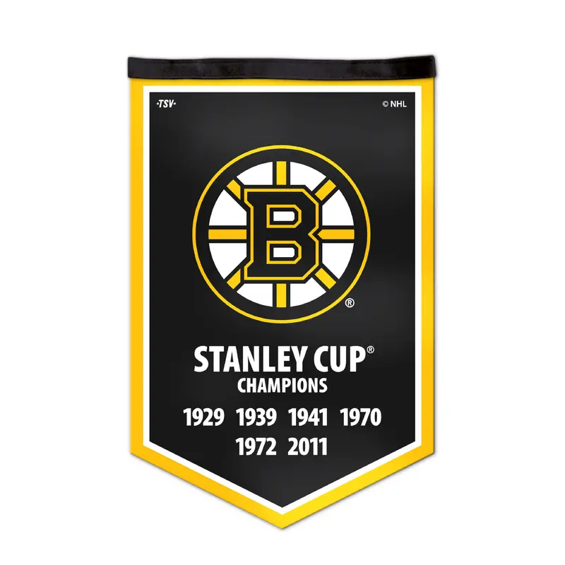 NHL Boston Bruins 12 X 18 Victory Banner