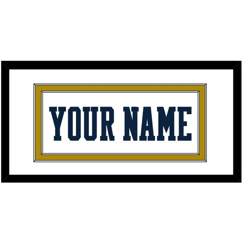 Notre Dame Basketball Name - Home White - Double Mat 1