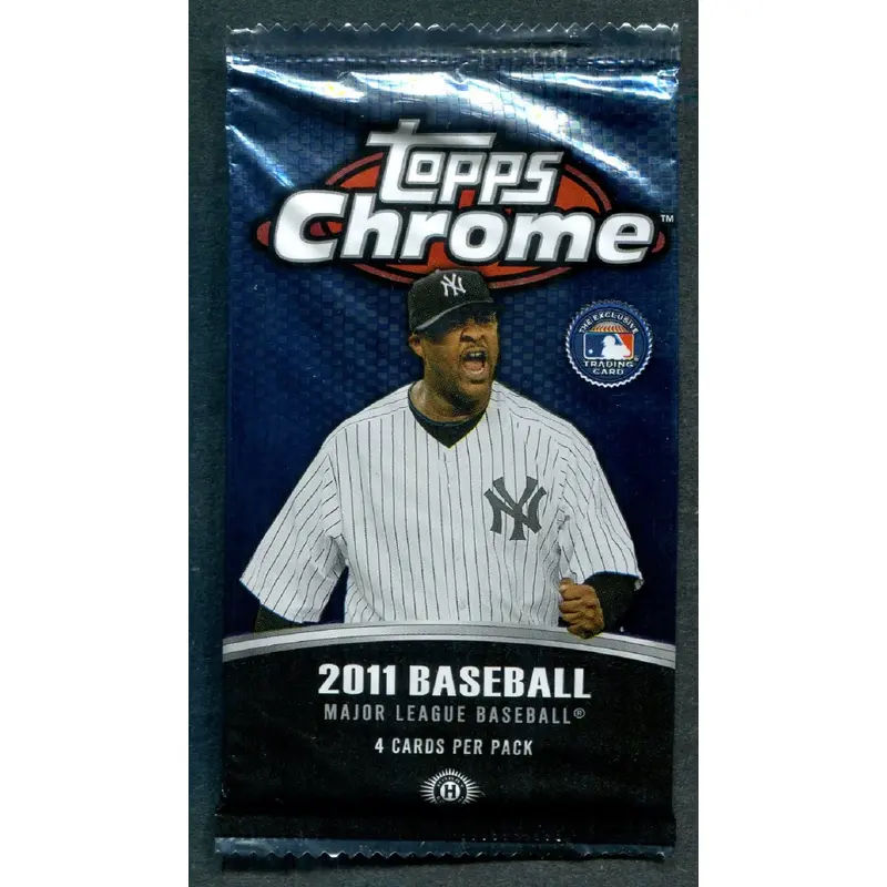 2011 Topps Chrome Baseball Unopened Pack (Hobby) (4)