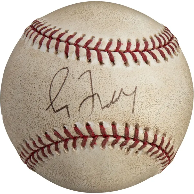 Rare Greg Maddux 300th Win Game Used Signed Baseball PSA DNA & MLB Authentic COA
