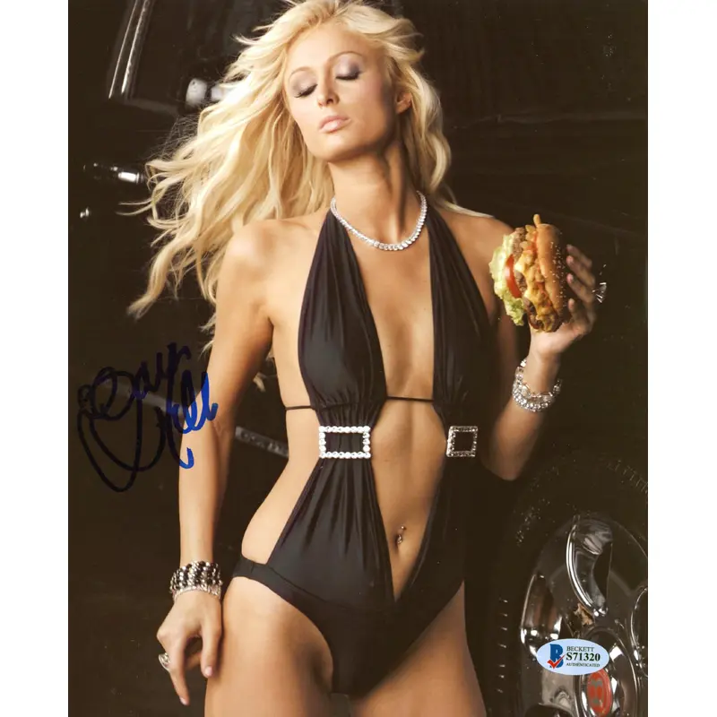 Paris Hilton The Simple Life Authentic Signed 8x10 Sexy Photo BAS #S71320