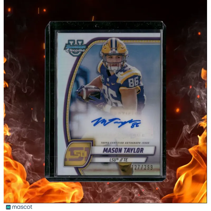 2024 Bowman University Chrome Mason Taylor Refractor Auto 127/299 #PA-MTA