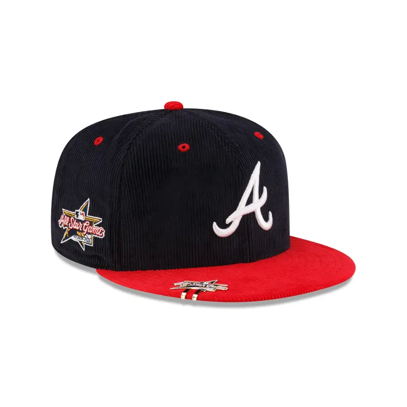 New Era - 59FIFTY Fitted Cap - Atlanta Braves - CLIP CORD - Navy/Red