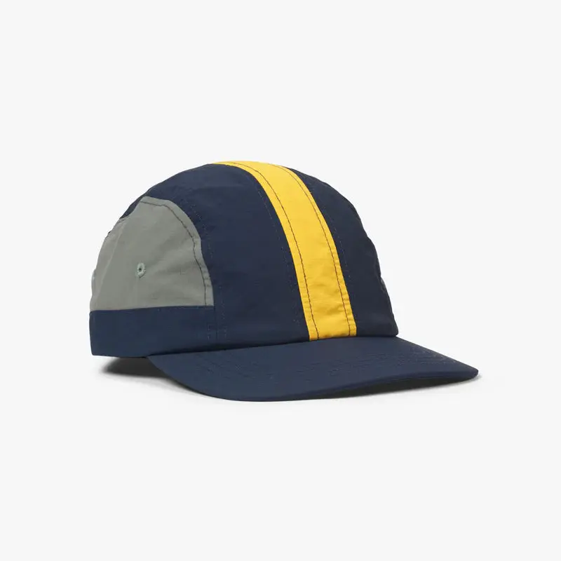 Pasteelo - STRIPE Unstructured Cap - Navy/Olive/Gold