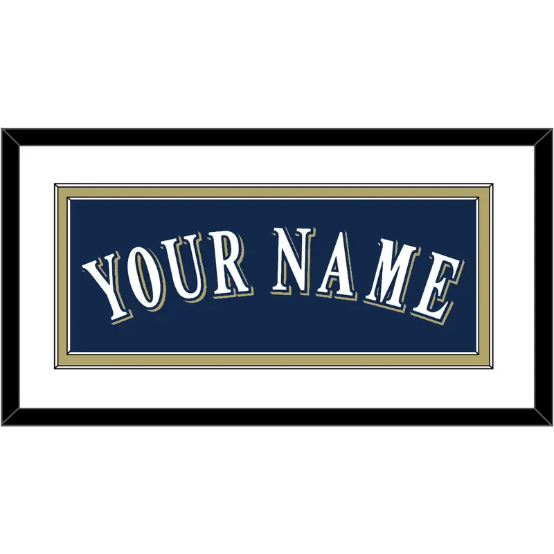 Milwaukee Name - Alternate Road Navy (2016-2019) - Double Mat 1