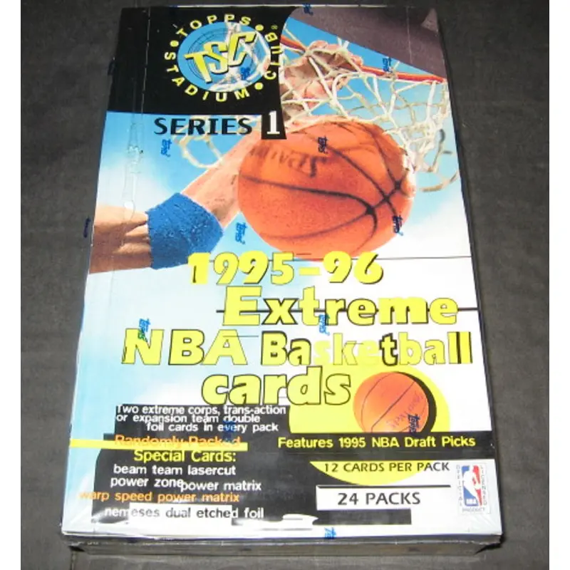 1995/96 Topps Stadium Club Basketball Series 1 Box (Retail) (24/12)