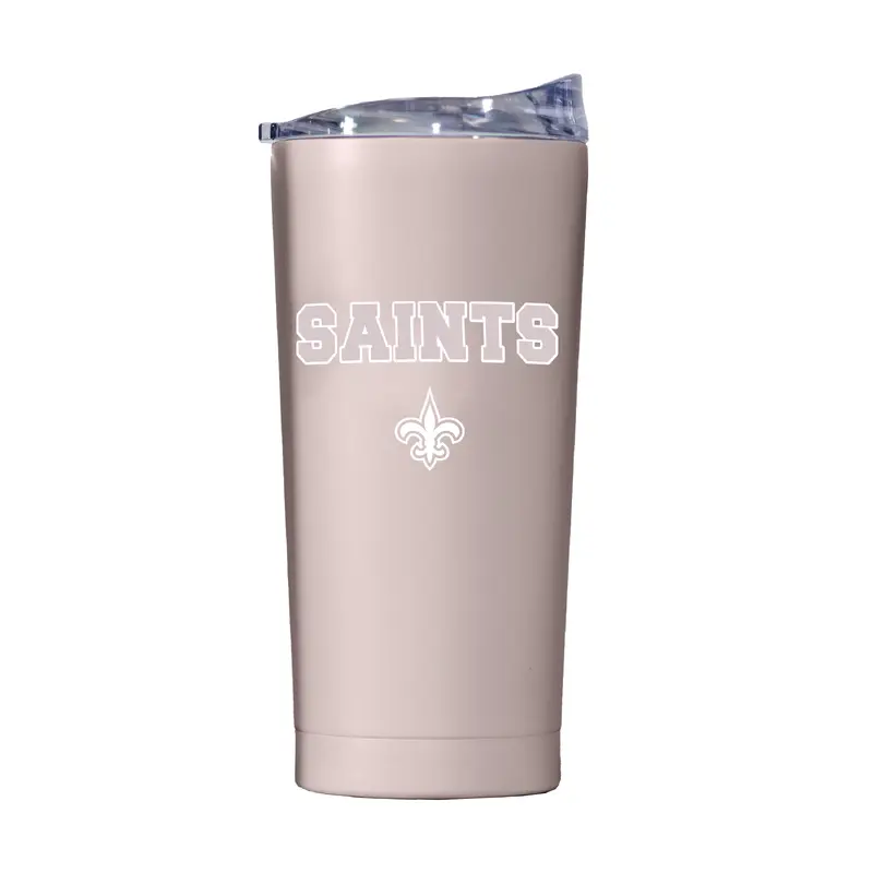 New Orleans Saints 20oz Stencil Powder Coat Tumbler