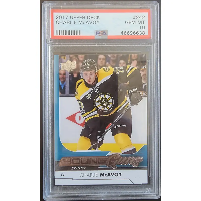 Charlie McAvoy 2017 Upper Deck #242 PSA 10 Gem Mint