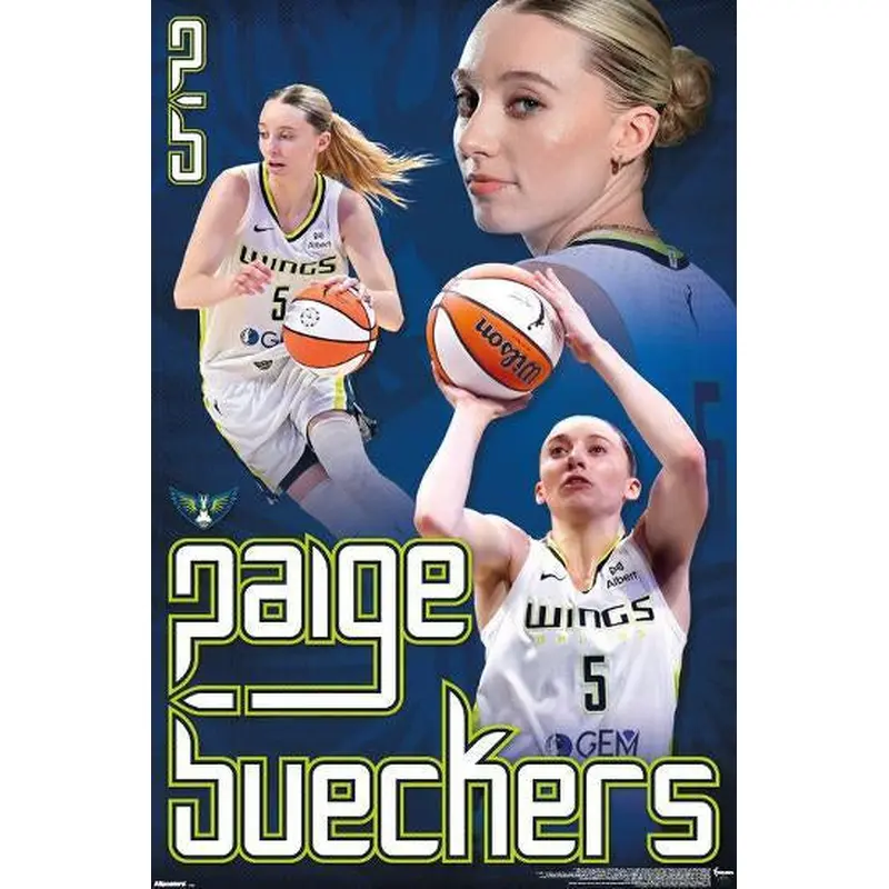 Paige Bueckers "Superstar" Dallas Wings WNBA Women's Basketball Poster - Costacos 2025