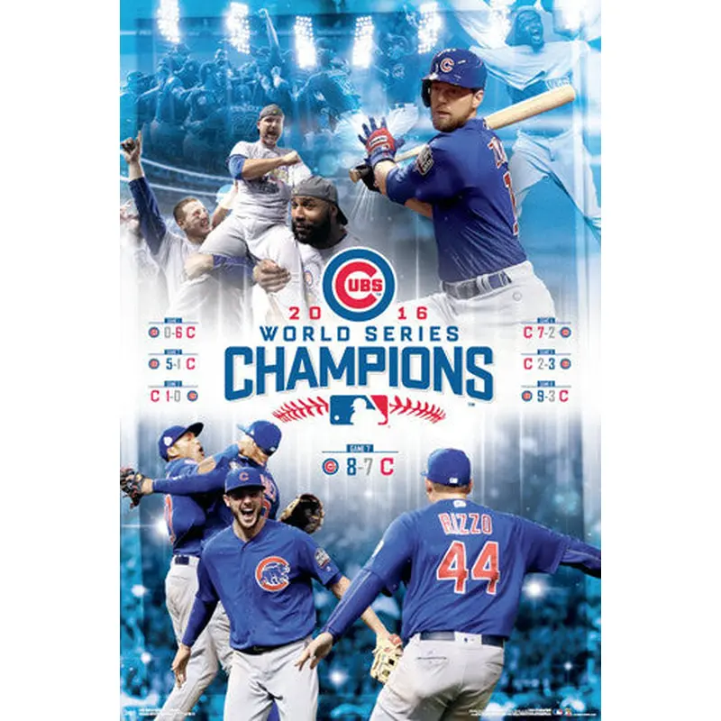 Chicago Cubs 2016 World Series CELEBRATION Championship Poster - Trends International