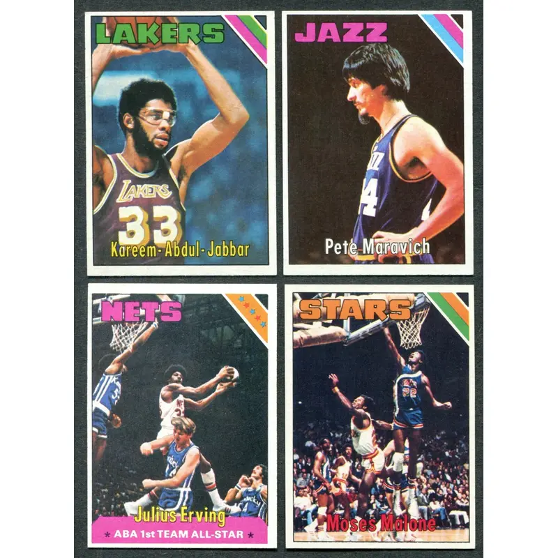 1975/76 Topps Basketball Complete Set EX NM/MT (330) (23-259)