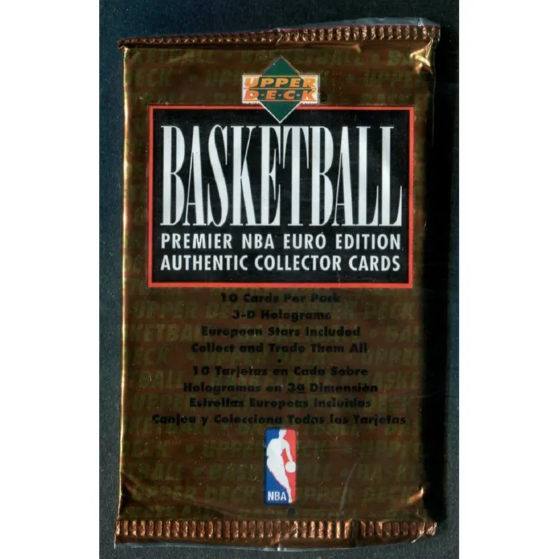 1991/92 Upper Deck Basketball Unopened Pack (Euro Edition) (10)