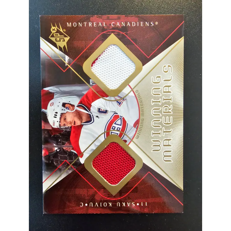 2007-08 Upper Deck SPx - Winning Materials - Saku Koivu #WM-SK