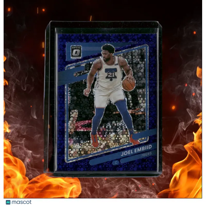 2021-22 Panini Donruss Optic Joel Embiid  Fast Break Purple 46/95 #88