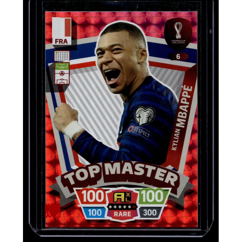 2022 Panini Adrenalyn XL FIFA World Cup Qatar 2022 - Top Master - Kylian Mbappe #6