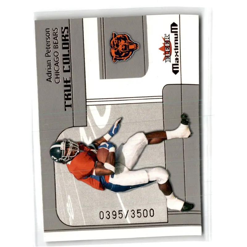 2002 Fleer Maximum Adrian Peterson #258 Rookie 0395/3500