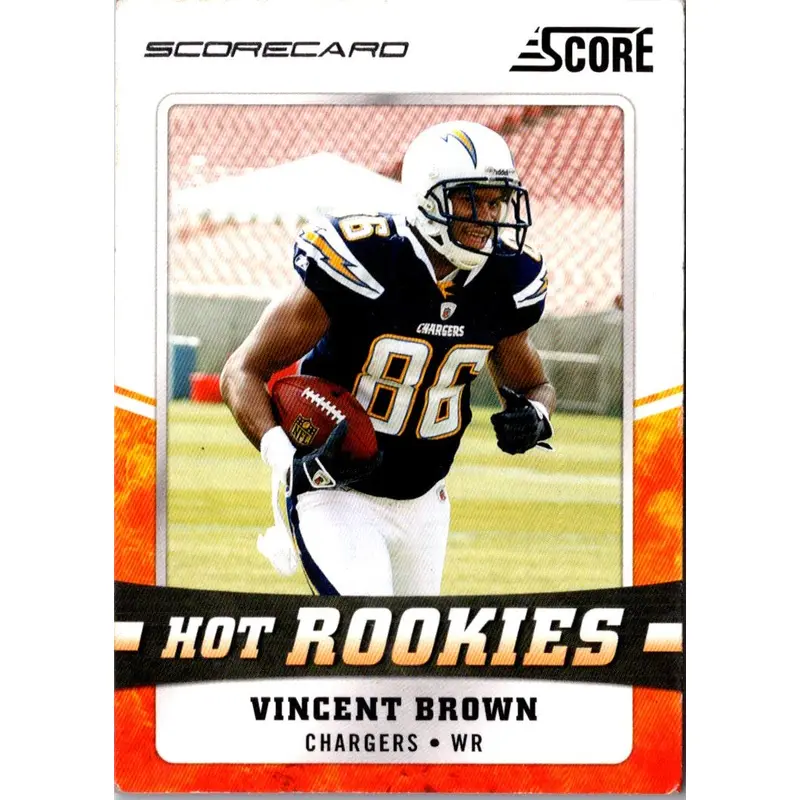 2011 Score Hot Rookies Vincent Brown #29