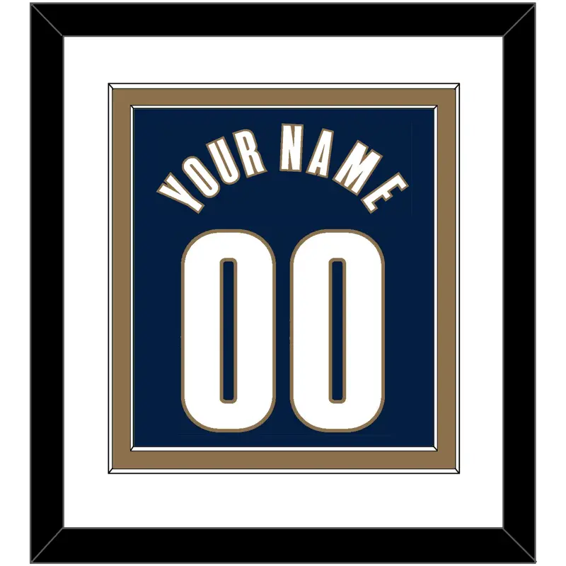 Cleveland Name & Number - Alternate Blue (2005-2010) - Double Mat 2