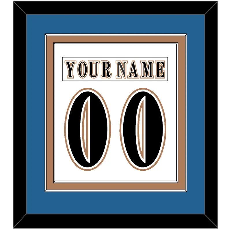 Washington Nameplate & Number (Back) Combined - Home White (1995-2007) - Double Mat 2