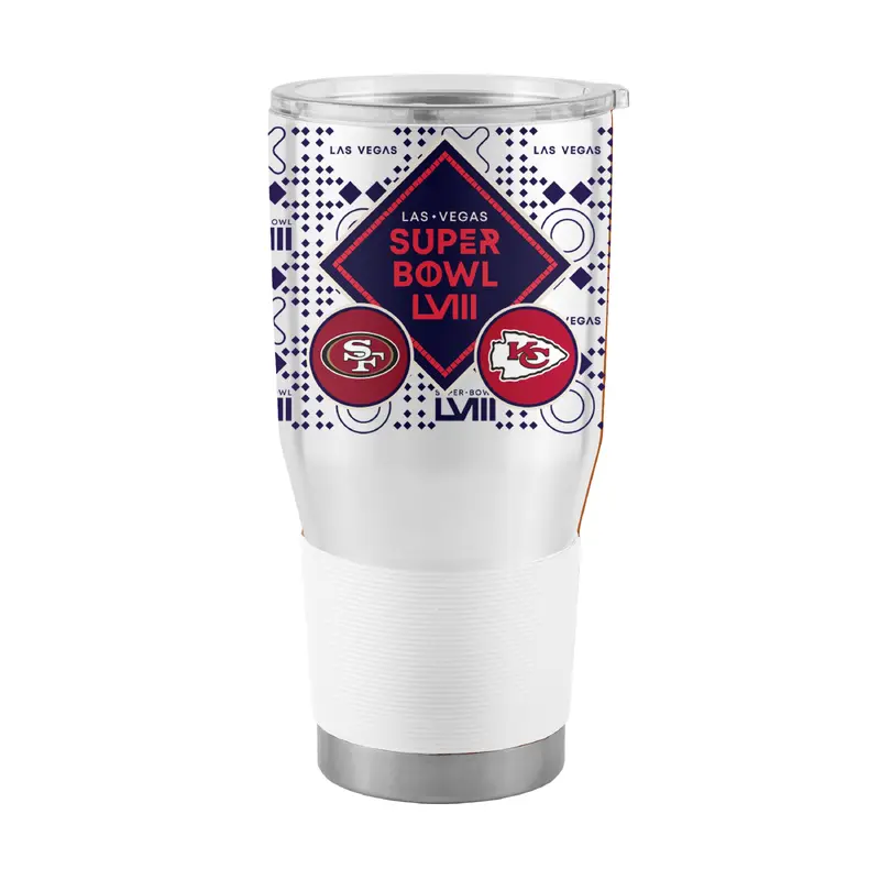 Super Bowl 58 30oz Dueling Stainless Tumbler