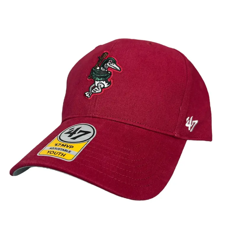 Great Lakes Loons '47 Red BP MVP Adjustable Cap - Youth