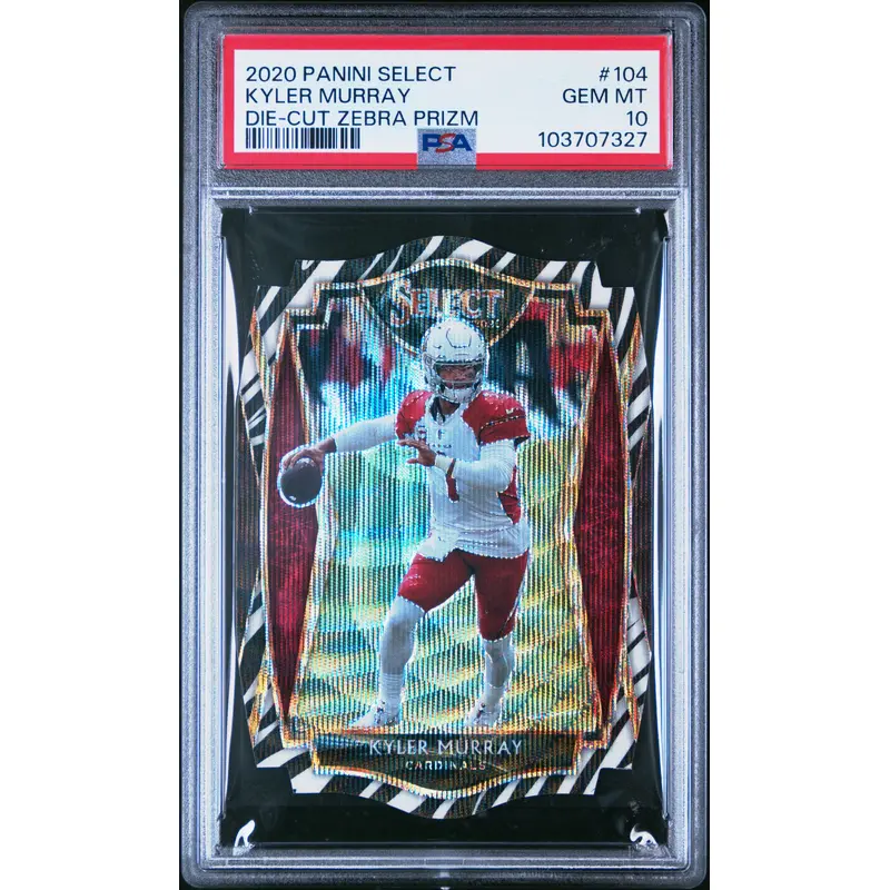 Kyler Murray 2020 Panini Select Zebra Die-Cut #104 PSA 10 Gem Mint