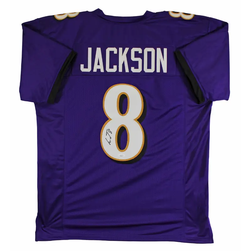 Lamar Jackson Authentic Signed Purple Pro Style Jersey Autographed JSA