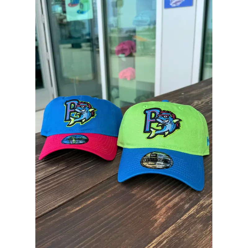 Pensacola Blue Wahoos Mullets New Era 9Twenty Adjustable Buckle Cap