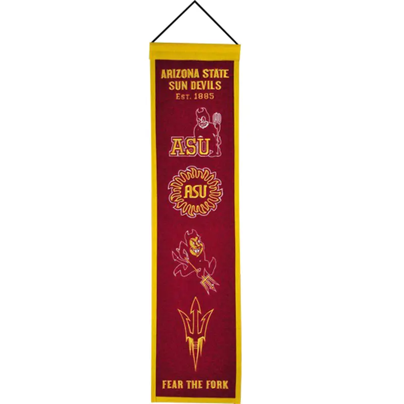 Arizona State Sun Devils Logo Evolution Heritage Banner