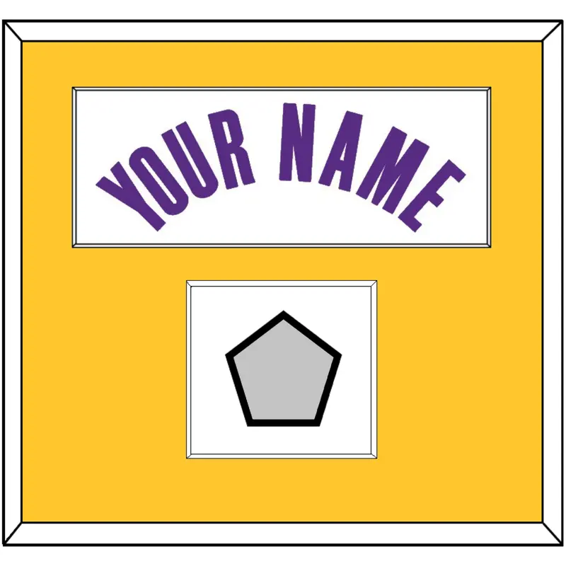 Los Angeles Name & Champions Patch - White Association - Single Mat 1