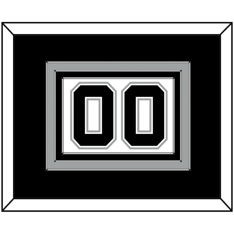 San Antonio Number - Home White (2002-2017) - Triple Mat 2