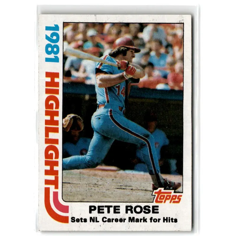1982 Topps Pete Rose #4