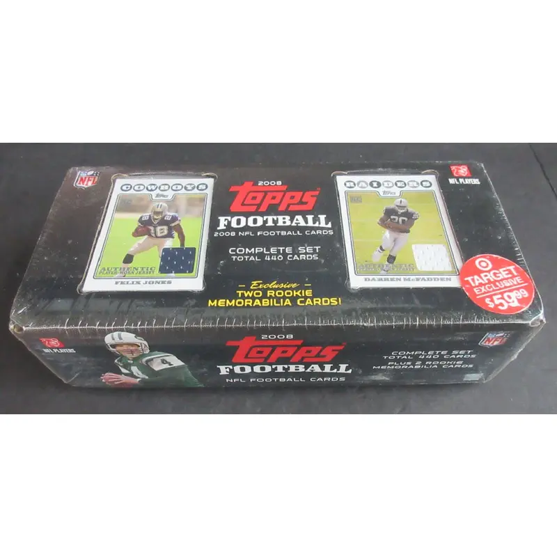 2008 Topps Football Factory Set (Target) (2 Rookie Memorabilia)
