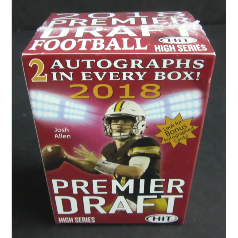 2018 Sage Hit Football High Series Blaster Box (14/ plus 2 autographs)