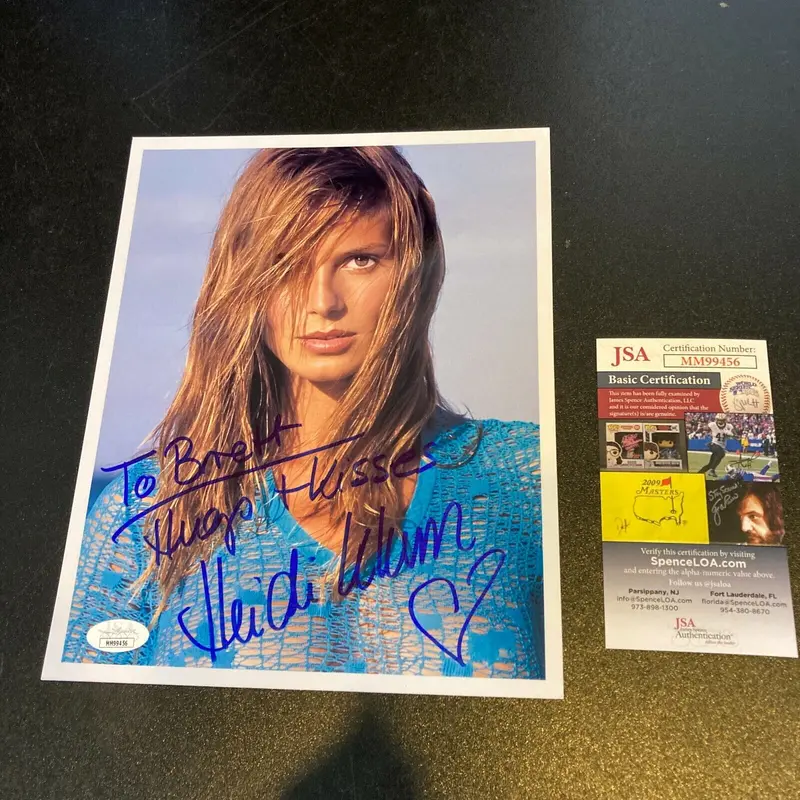 Heidi Klum Signed Autographed 8x10 Photo With JSA COA